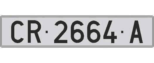 CR2664A matricula larga