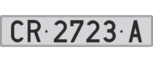 CR2723A matricula larga