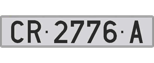 CR2776A matricula larga