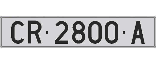 CR2800A matricula larga