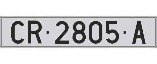 CR2805A matricula larga