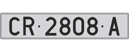 CR2808A matricula larga