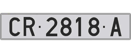 CR2818A matricula larga