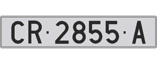 CR2855A matricula larga