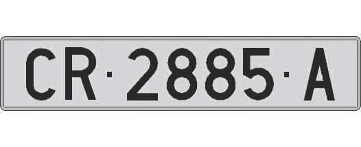 CR2885A matricula larga