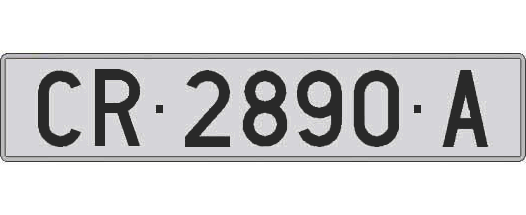 CR2890A matricula larga