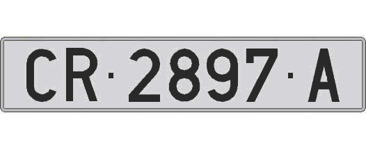 CR2897A matricula larga