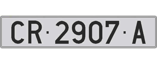 CR2907A matricula larga