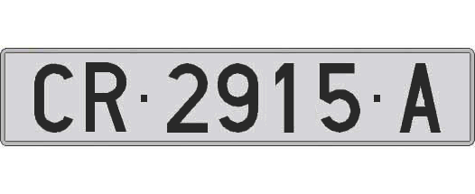 CR2915A matricula larga