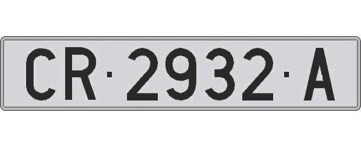 CR2932A matricula larga