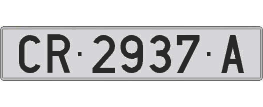CR2937A matricula larga