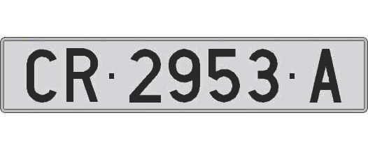 CR2953A matricula larga