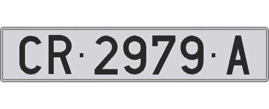 CR2979A matricula larga