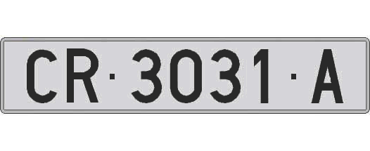 CR3031A matricula larga
