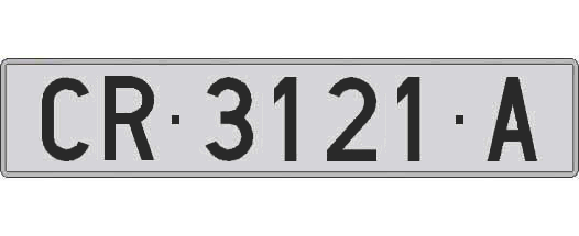 CR3121A matricula larga