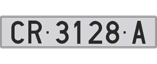 CR3128A matricula larga