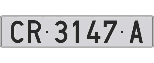 CR3147A matricula larga