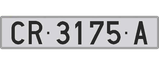 CR3175A matricula larga