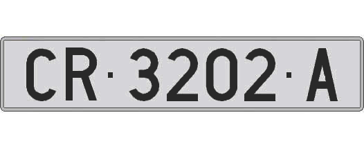CR3202A matricula larga