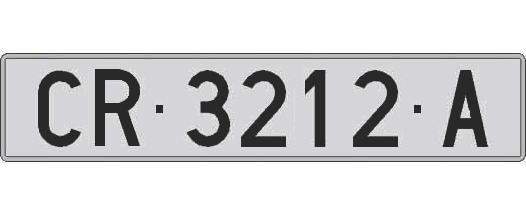 CR3212A matricula larga