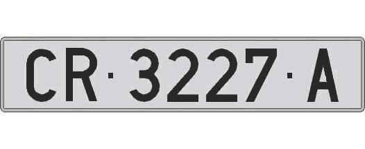 CR3227A matricula larga