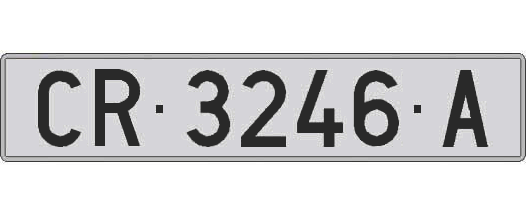 CR3246A matricula larga