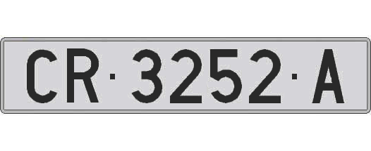 CR3252A matricula larga