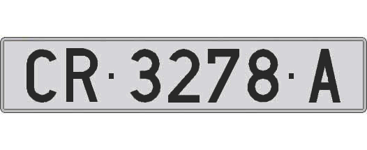 CR3278A matricula larga