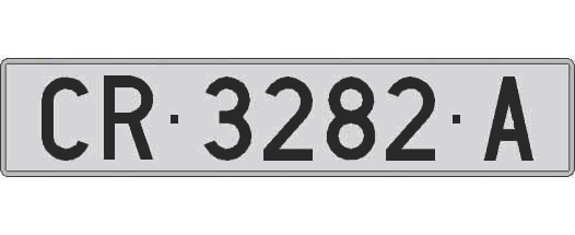 CR3282A matricula larga