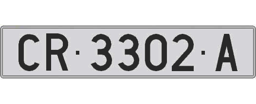 CR3302A matricula larga