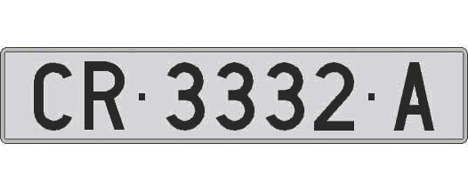 CR3332A matricula larga