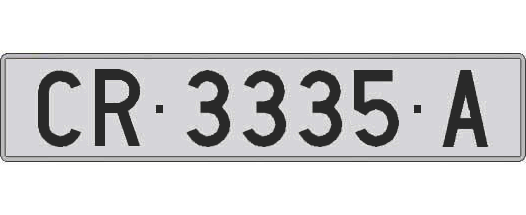CR3335A matricula larga