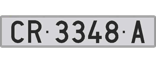 CR3348A matricula larga