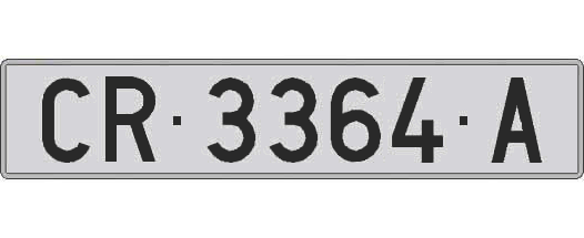 CR3364A matricula larga