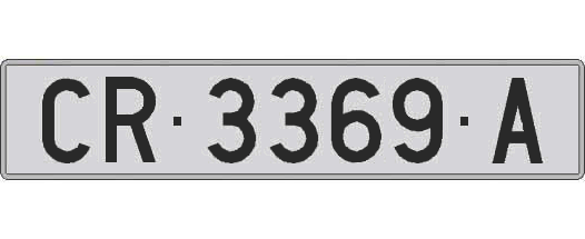CR3369A matricula larga