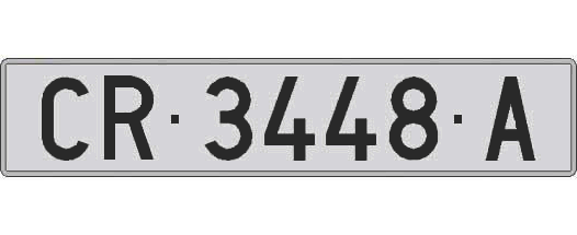 CR3448A matricula larga