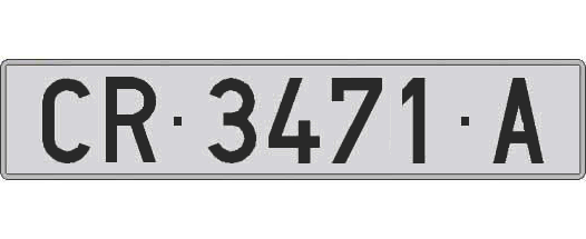 CR3471A matricula larga