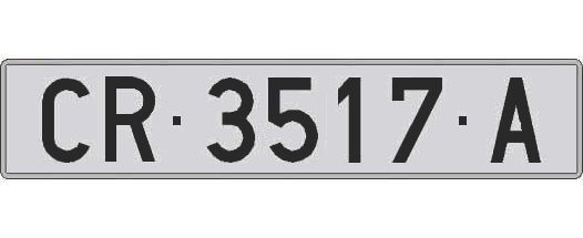 CR3517A matricula larga