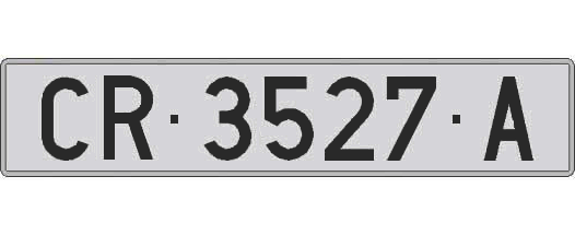 CR3527A matricula larga