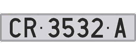 CR3532A matricula larga