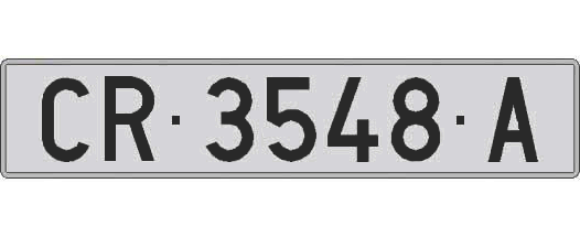 CR3548A matricula larga