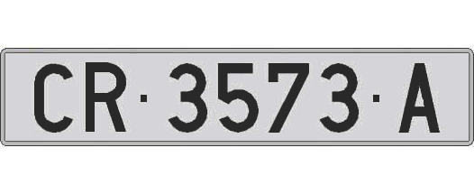 CR3573A matricula larga