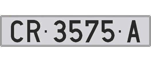 CR3575A matricula larga