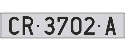 CR3702A matricula larga