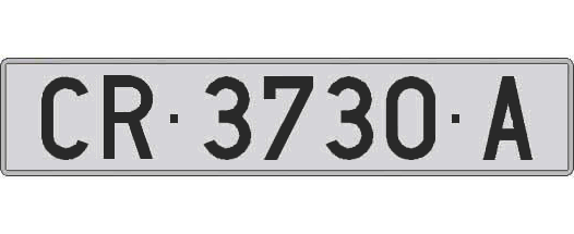 CR3730A matricula larga