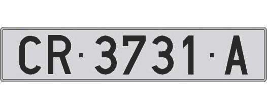 CR3731A matricula larga