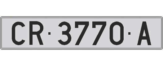 CR3770A matricula larga