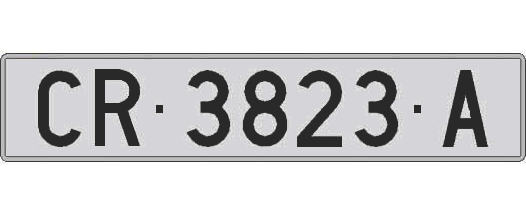 CR3823A matricula larga