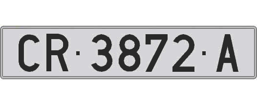 CR3872A matricula larga