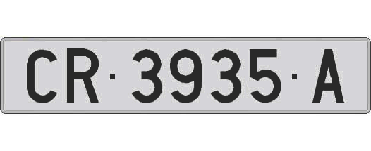 CR3935A matricula larga